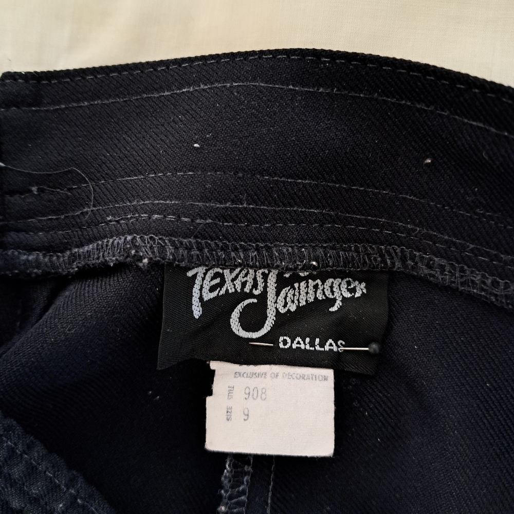 Texas Swinger western dress pant. Black size 9. Inseam 31.